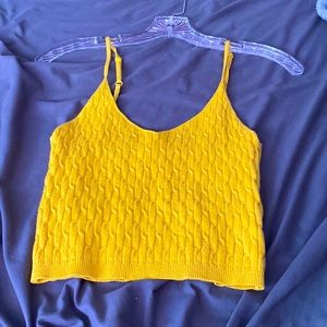 cute cropped orange tank
